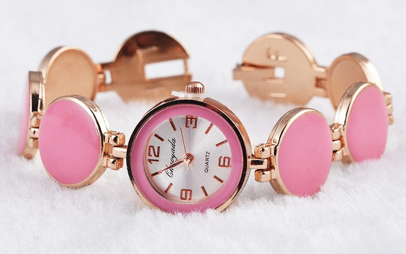 The Bracelet Watch Brown Circle Casual Watch Fashion Gift Watch Women&#039;s Watch