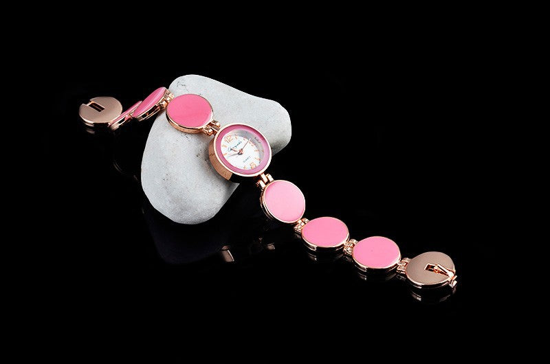 The Bracelet Watch Brown Circle Casual Watch Fashion Gift Watch Women&#039;s Watch