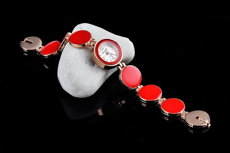 The Bracelet Watch Brown Circle Casual Watch Fashion Gift Watch Women&#039;s Watch