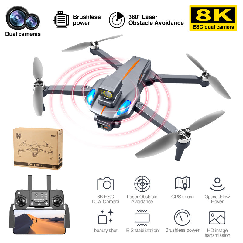 K911 Max GPS Brushless Unmanned Aerial Vehicle HD Aerial Photography Quadcopter 360 All-round Obstacle Avoidance Aircraft