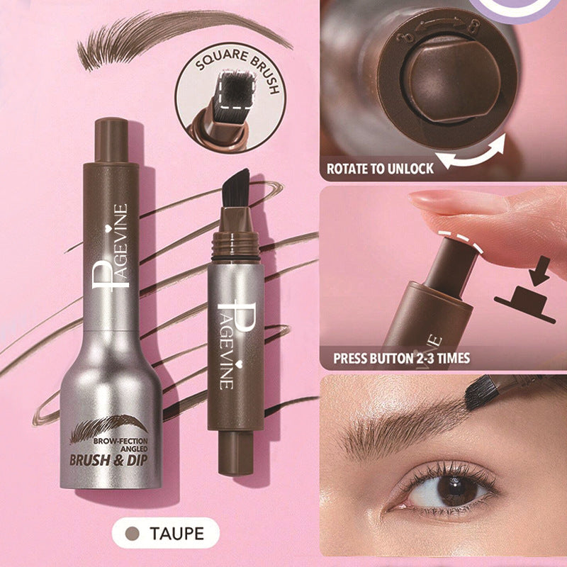 PAGE VINE Cross-border Explosions Eyebrow Cream Large Brush Eyebrows Hair Line Multi-use No Sizzle Pressing Wild Eyebrow Pen
