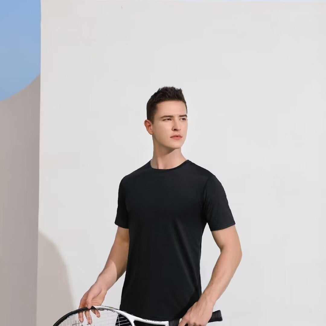 Summer T-shirt Short-sleeved T-shirt Men&#039;s Work Solid Color Loose Half-sleeved Round Neck Sweatshirt Simple All-match