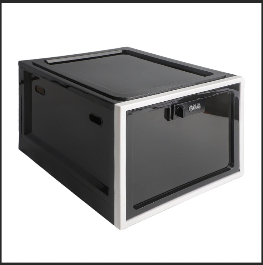 LOCKBOX Combination Lock Refrigerator Food Snack Storage Box Transparent Storage Box Medicine Box Mobile Phone Tablet Combination Box