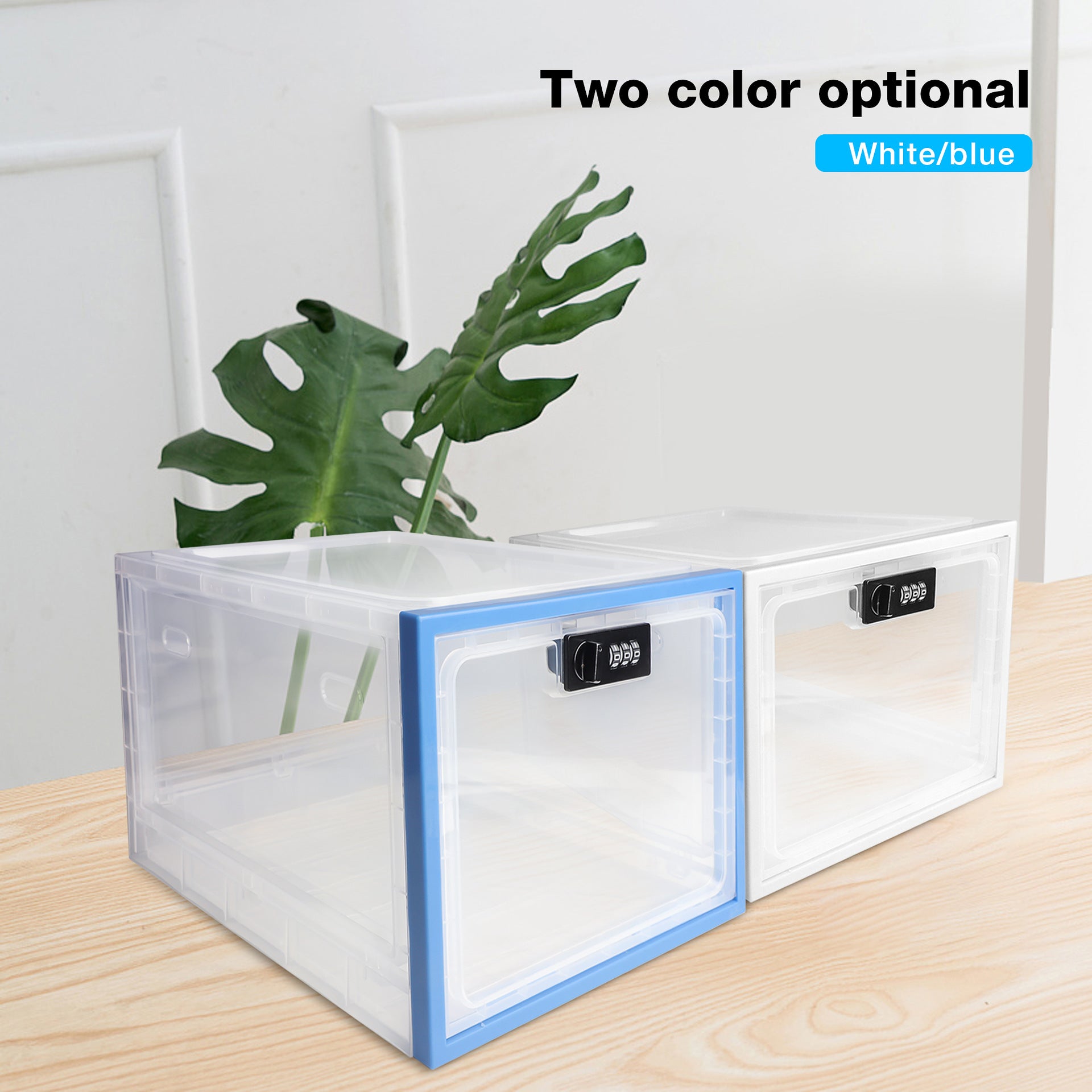 LOCKBOX Combination Lock Refrigerator Food Snack Storage Box Transparent Storage Box Medicine Box Mobile Phone Tablet Combination Box