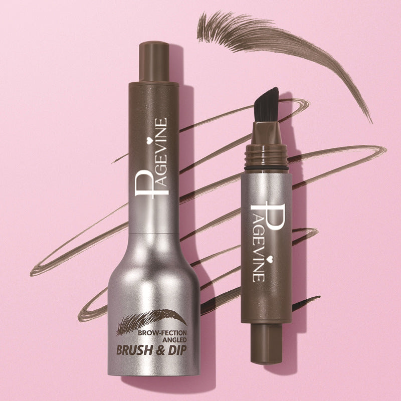 PAGE VINE Cross-border Explosions Eyebrow Cream Large Brush Eyebrows Hair Line Multi-use No Sizzle Pressing Wild Eyebrow Pen
